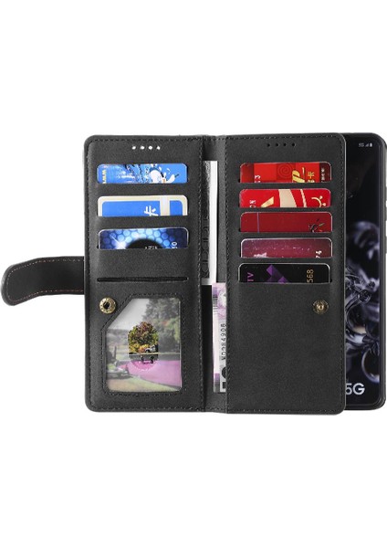 Samsung Galaxy S20 Ultra Kordon Cüzdan Için Flip Case 9 Kart Yuvaları Pu (Yurt Dışından) indirimleri