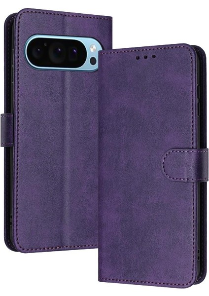 Toka Saf Kart Yuvası ile Google Piksel 9 Pu Deri Için Flip Case (Yurt Dışından)