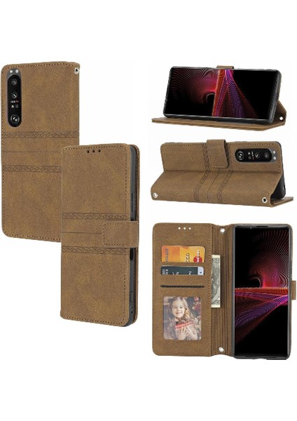 Sony Xperia 1 Iii Için Flip Case Darbeye Koruyucu Cüzdan Kılıf Pu (Yurt Dışından)