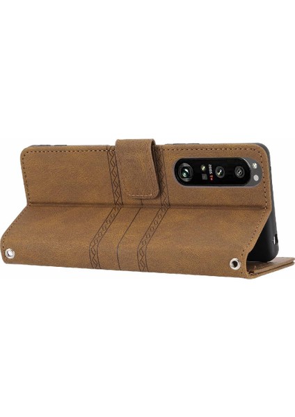 Sony Xperia 1 Iii Için Flip Case Darbeye Koruyucu Cüzdan Kılıf Pu (Yurt Dışından) indirimleri