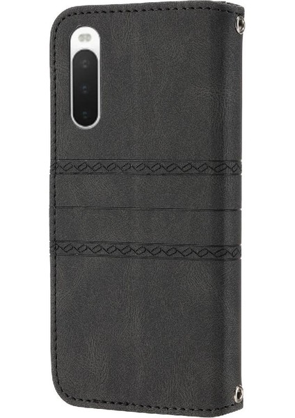 Sony Xperia 10 V Darbeye Koruyucu Pu Deri Cüzdan Için Flip Case (Yurt Dışından)