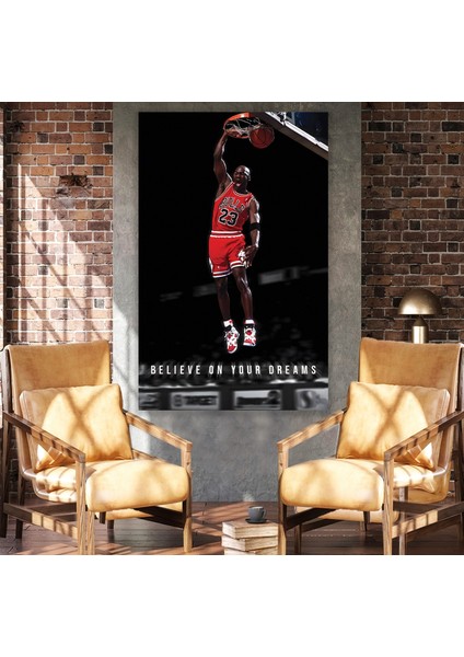 Michael Jordan Kanvas Tablo