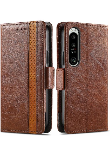 Sony Xperia 1 Iv Çoklu Kart Yuvası Çok Renkli Iş Cüzdanı Için Flip Case (Yurt Dışından)