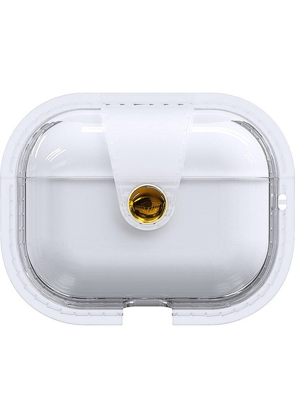 Case 4u Apple Air Pods Pro 2  Uyumlu Air Bag 33 Darbelere Karşı Dayanıklı Magnetik Kılıf Şeffaf