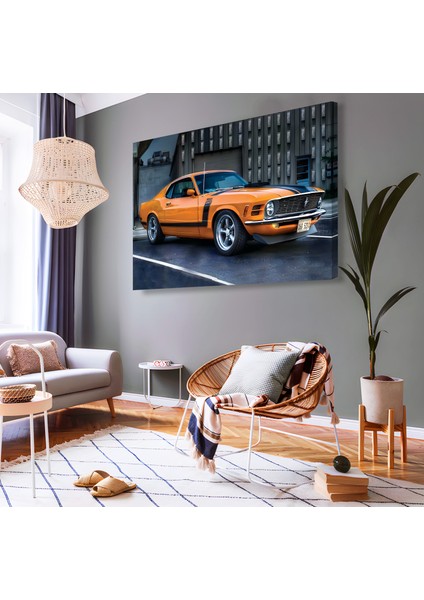 1969 Ford Mustang Kanvas Tablo modelleri