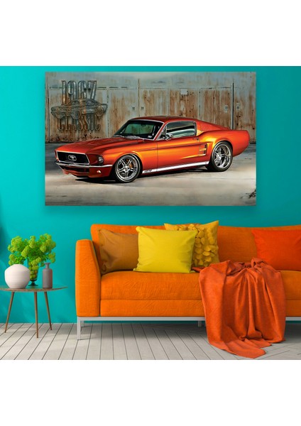 1967 Ford Mustang Kanvas Tablo