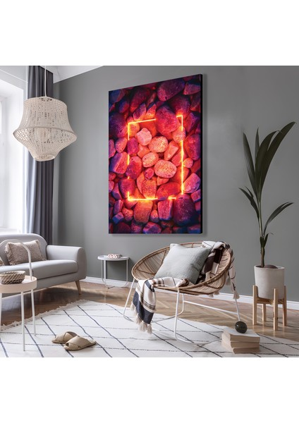 Neon Flower Kanvas Tablo modelleri