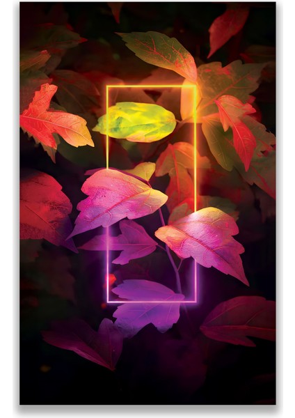 Neon Flower Kanvas Tablo fırsatları
