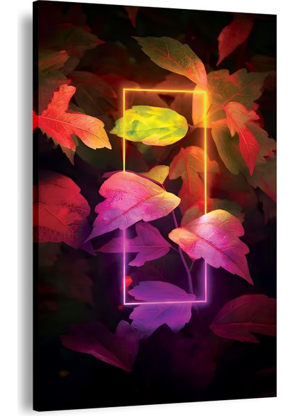 Neon Flower Kanvas Tablo indirimleri