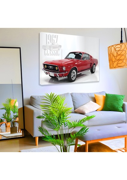 1967 Ford Mustang Kanvas Tablo fiyatları