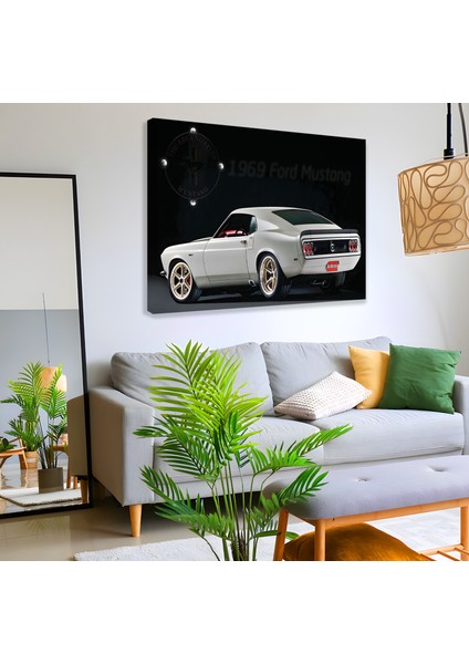 1969 Ford Mustang Kanvas Tablo fiyatları