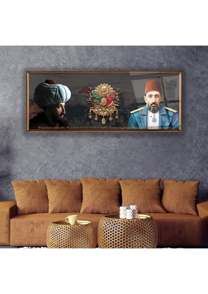 Osmanlı Arması Cam Tablo