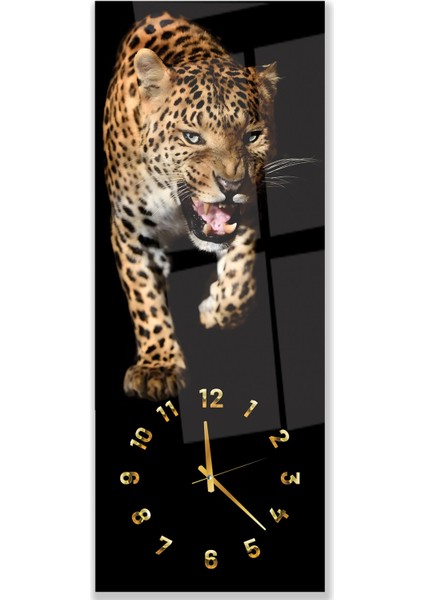 Saatli Leopar Cam Tablo fırsatları