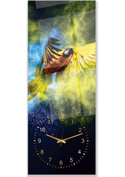 Saatli Papağan Cam Tablo fırsatları