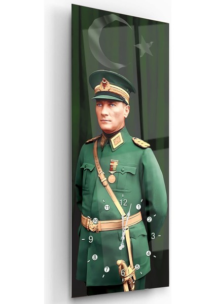 Saatli Mustafa Kemal Atatürk Cam Tablo fiyatları