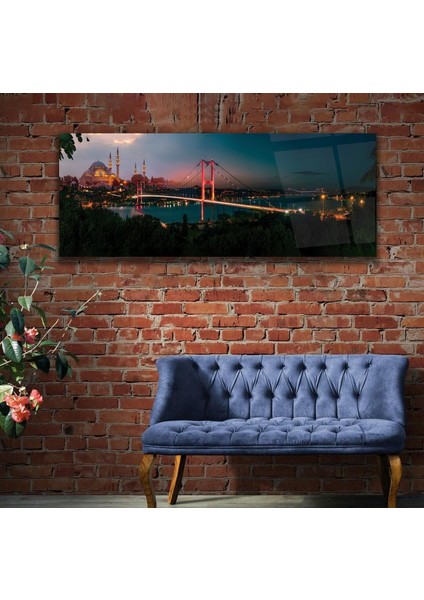 Gece Istanbul Cam Tablo fırsatları