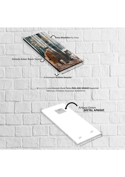 Saatli Mustafa Kemal Atatürk Cam Tablo indirimleri