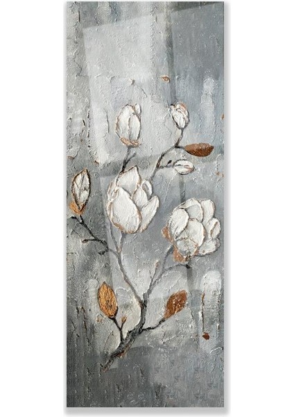 Beyaz Çiçekler Cam Tablo modelleri