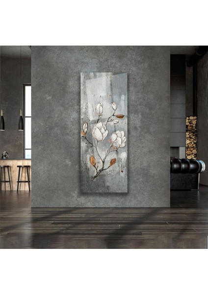 Beyaz Çiçekler Cam Tablo fırsatları