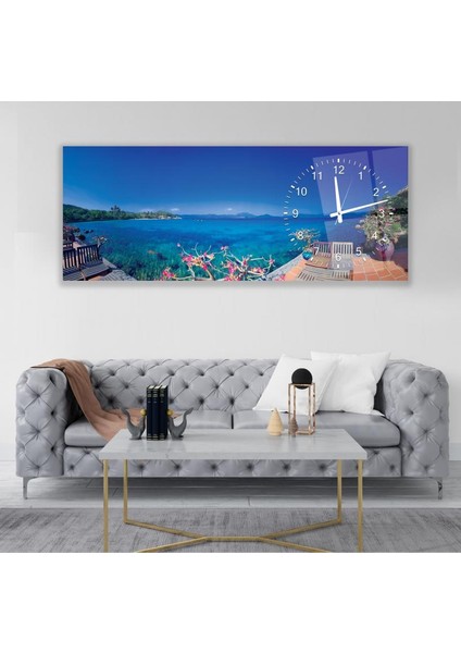 Saatli Deniz Cam Tablo