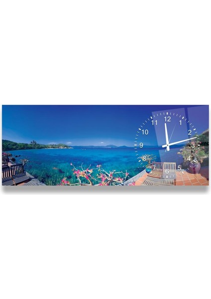 Saatli Deniz Cam Tablo modelleri
