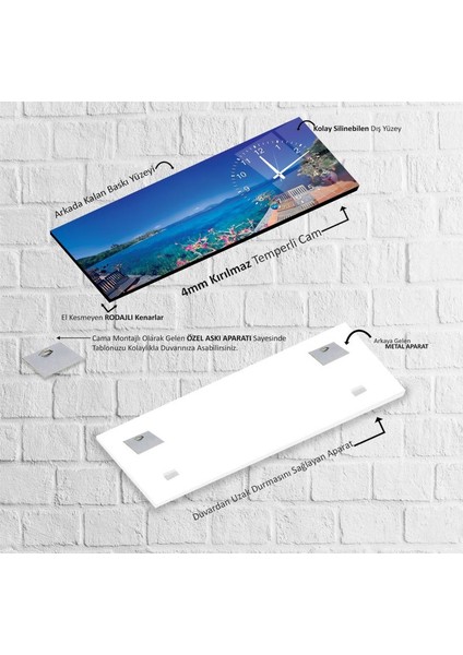 Saatli Deniz Cam Tablo fırsatları