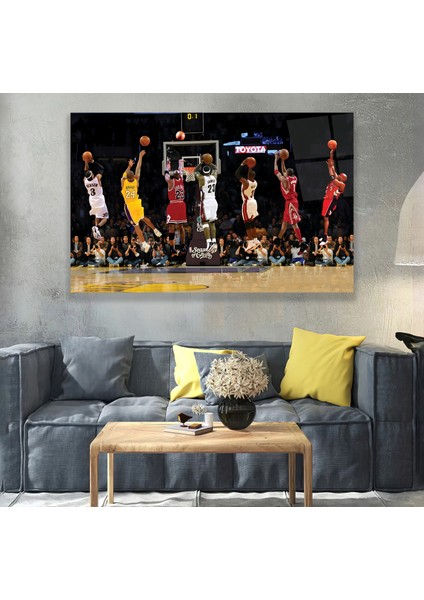 Nba Ünlü Oyuncuları Cam Tablo modelleri