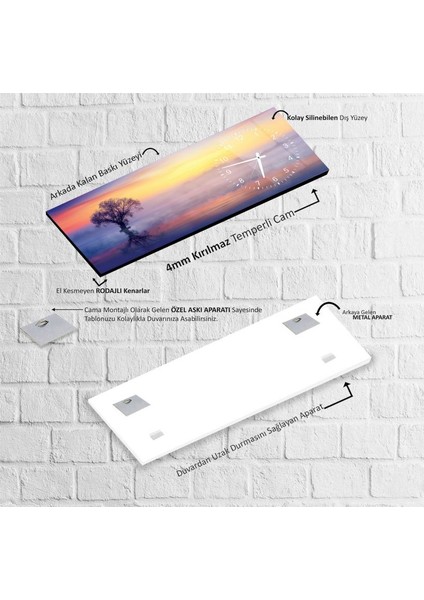 Saatli Sisli Hava Cam Tablo indirimleri