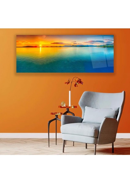 Gün Batımı Cam Tablo
