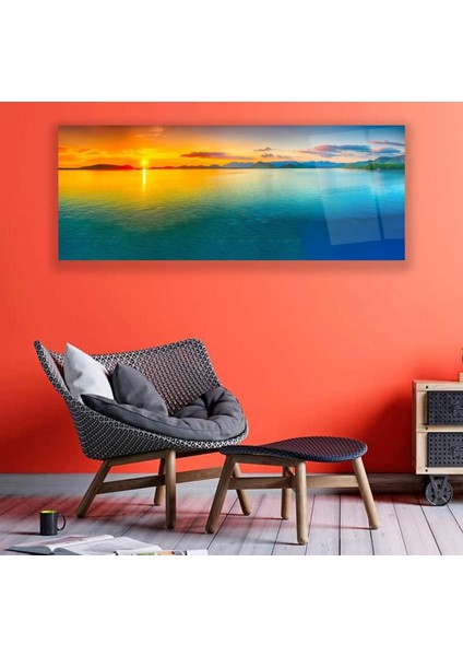 Gün Batımı Cam Tablo modelleri