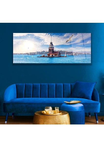 Saatli Kız Kulesi Cam Tablo