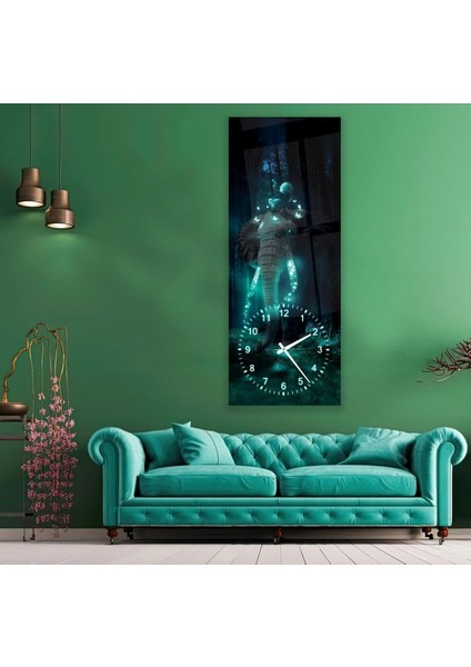 Saatli Neon Fil Cam Tablo