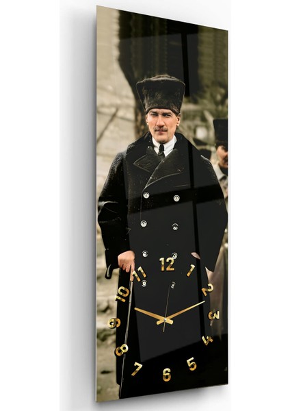 Saatli Mustafa Kemal Atatürk Cam Tablo fiyatları
