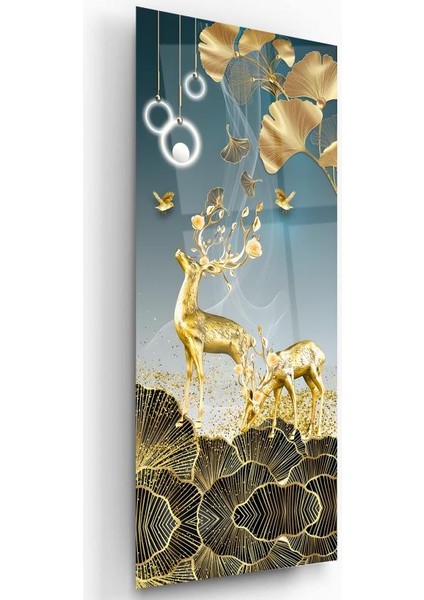 Altın Geyikler Cam Tablo fiyatları