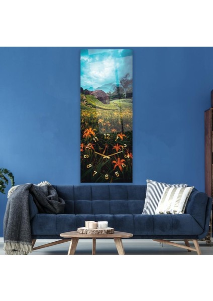 Saatli Doğa Cam Tablo
