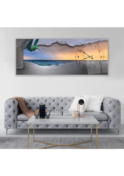 Saatli Arı Kuşu Cam Tablo modelleri