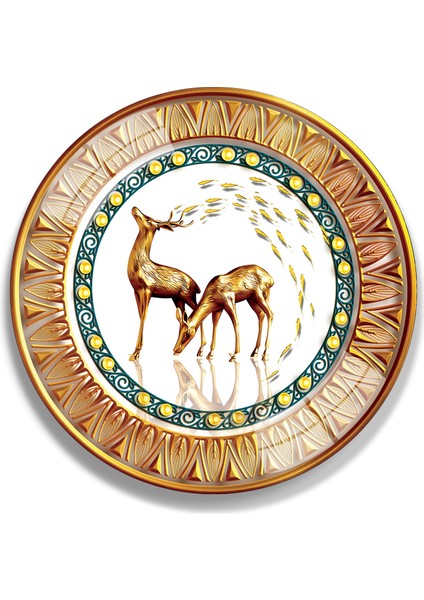 Altın Geyikler Cam Tablo fiyatları