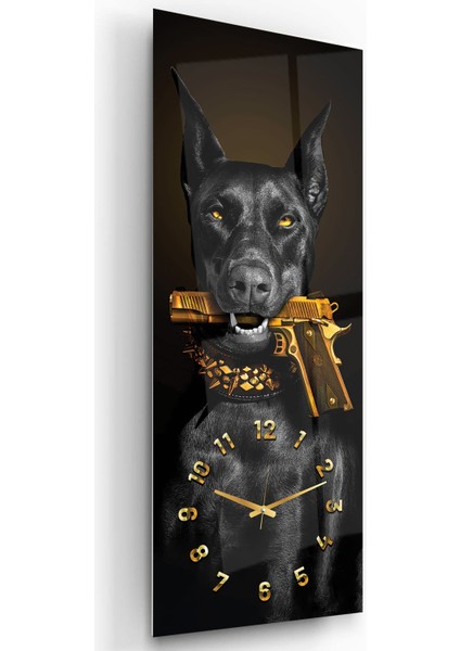 Saatli Köpek Cam Tablo fiyatları