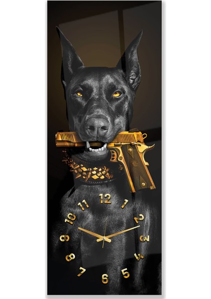 Saatli Köpek Cam Tablo fırsatları