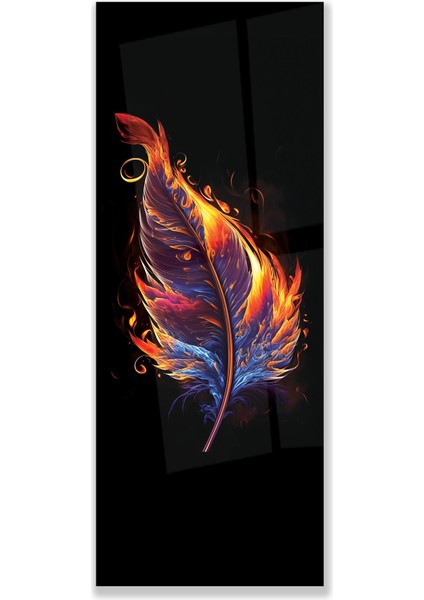 Renkli Yaprak Cam Tablo modelleri