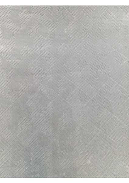 Rölyef Desen Gri Halı Görünümlü Jel Taban Yolluk