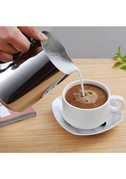 Tekno Trust Paslanmaz Çelik Epinox Coffee Tools Süt Potu 1000 Ml (Sp-1000) Metalik 200 + Ml