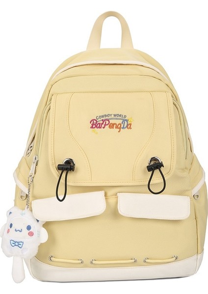 Kore Tarzı Tatlı ve Taze Dopamin Omuzlu Kadın Çantası, Şık ve Kullanışlı Büyük Kapasiteli Sırt Çantası (Yurt Dışından)