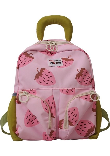 Yeni Çocuk Okul Çantası Sevimli Naylon Kontrast Renkli Sırt Çantası Erkek ve Kız Karikatür Anaokulu Sırt Çantası Ins (Yurt Dışından)