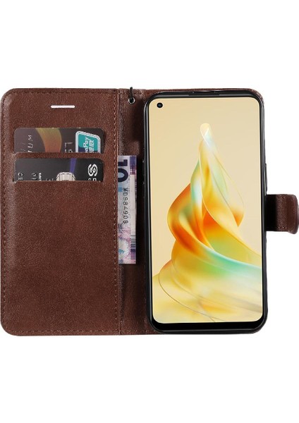Oppo RENO8T 4g Klasik Düz Renk Iş Cüzdan Telefon Için Flip Case (Yurt Dışından) fırsatları