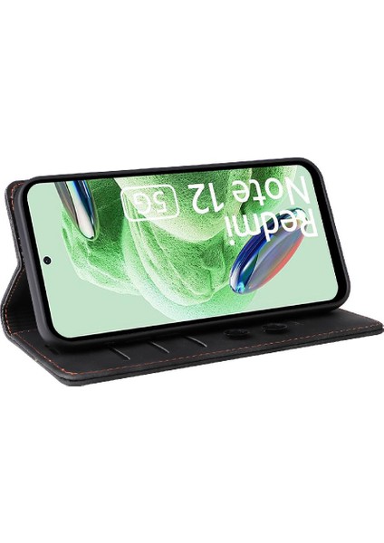 Xiaomi Redmi Not 12 Için Flip Case 5g Kapak Çevirin Cüzdan Basit Iş (Yurt Dışından)