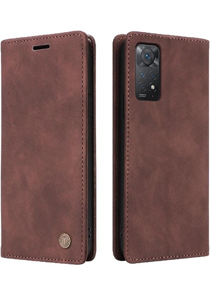 Xiaomi Redmi Not 11 Pro Için Flip Case Darbeye Basit Iş Deri (Yurt Dışından)