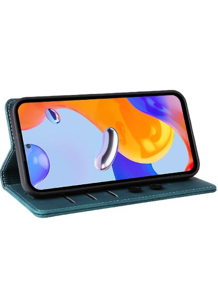 Xiaomi Redmi Not 11 Pro Için Flip Case Darbeye Basit Iş Deri (Yurt Dışından)