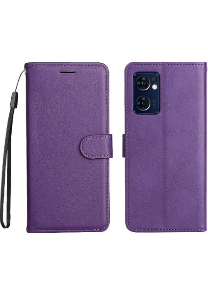 Oppo Bulmak Için Flip Case X5 Lite Klasik Düz Renk Yüksek Kaliteli Deri (Yurt Dışından)