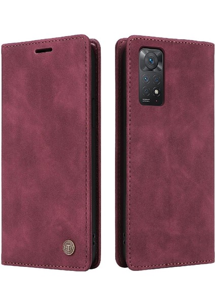 Xiaomi Redmi Not 11 Pro Için Flip Case Darbeye Basit Iş Deri (Yurt Dışından)